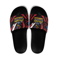 Caribbean Cricket Antigua and Barbuda Slide Sandals First Crown Forever Proud - Wonder Print Shop