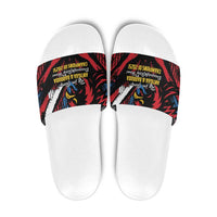 Caribbean Cricket Antigua and Barbuda Slide Sandals First Crown Forever Proud - Wonder Print Shop