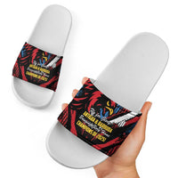 Caribbean Cricket Antigua and Barbuda Slide Sandals First Crown Forever Proud - Wonder Print Shop