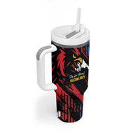 Caribbean Cricket Antigua and Barbuda Tumbler With Handle First Crown Forever Proud - Wonder Print Shop