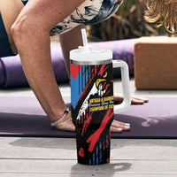 Caribbean Cricket Antigua and Barbuda Tumbler With Handle First Crown Forever Proud - Wonder Print Shop