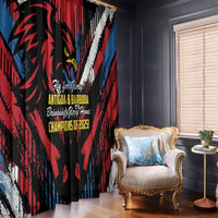 Caribbean Cricket Antigua and Barbuda Window Curtain First Crown Forever Proud - Wonder Print Shop