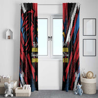 Caribbean Cricket Antigua and Barbuda Window Curtain First Crown Forever Proud - Wonder Print Shop