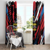Caribbean Cricket Antigua and Barbuda Window Curtain First Crown Forever Proud - Wonder Print Shop