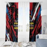Caribbean Cricket Antigua and Barbuda Window Curtain First Crown Forever Proud - Wonder Print Shop