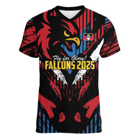 Caribbean Cricket Antigua and Barbuda Women V-Neck T-Shirt First Crown Forever Proud - Wonder Print Shop