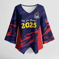 Caribbean Cricket Antigua and Barbuda Kimono Sleeve Blouse History Begins Now - Wonder Print Shop