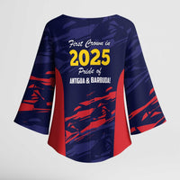 Caribbean Cricket Antigua and Barbuda Kimono Sleeve Blouse History Begins Now - Wonder Print Shop