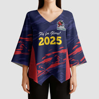 Caribbean Cricket Antigua and Barbuda Kimono Sleeve Blouse History Begins Now - Wonder Print Shop