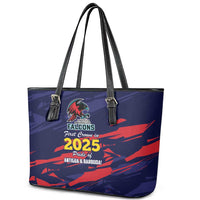 Caribbean Cricket Antigua and Barbuda Leather Tote Bag History Begins Now - Wonder Print Shop