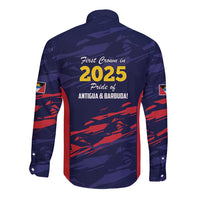 Caribbean Cricket Antigua and Barbuda Long Sleeve Button Shirt History Begins Now - Wonder Print Shop
