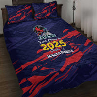 Caribbean Cricket Antigua and Barbuda Quilt Bed Set History Begins Now - Wonder Print Shop