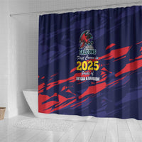Caribbean Cricket Antigua and Barbuda Shower Curtain History Begins Now - Wonder Print Shop