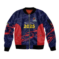 Caribbean Cricket Antigua and Barbuda Sleeve Zip Bomber Jacket History Begins Now - Wonder Print Shop