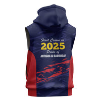 Caribbean Cricket Antigua and Barbuda Sleeveless Hoodie History Begins Now - Wonder Print Shop