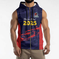 Caribbean Cricket Antigua and Barbuda Sleeveless Zip Hoodie History Begins Now - Wonder Print Shop