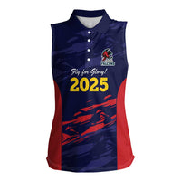 Caribbean Cricket Antigua and Barbuda Women Sleeveless Polo Shirt History Begins Now - Wonder Print Shop