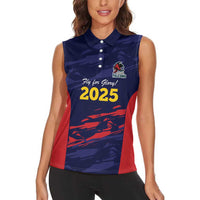 Caribbean Cricket Antigua and Barbuda Women Sleeveless Polo Shirt History Begins Now - Wonder Print Shop