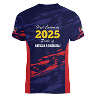 Caribbean Cricket Antigua and Barbuda Women V-Neck T-Shirt History Begins Now - Wonder Print Shop