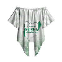 Proudly Nigerian Independence Day 1960 Personalized Off Shoulder Wrap Waist Top