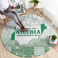 Proudly Nigerian Independence Day 1960 Round Carpet