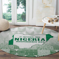 Proudly Nigerian Independence Day 1960 Round Carpet