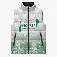 Proudly Nigerian Independence Day 1960 Personalized Sleeveless Puffer Jacket