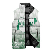 Proudly Nigerian Independence Day 1960 Personalized Sleeveless Puffer Jacket
