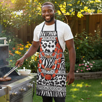 Nigeria Traditional Coral Bead Attire Apron African Tribal Element Wild Animal Skins
