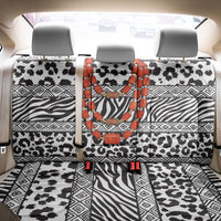 Nigeria Traditional Coral Bead Attire Back Car Seat Cover African Tribal Element Wild Animal Skins