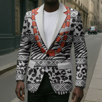 Nigeria Traditional Coral Bead Attire Blazer African Tribal Element Wild Animal Skins