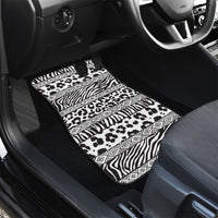 Nigeria Traditional Coral Bead Attire Car Mats African Tribal Element Wild Animal Skins