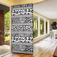 Nigeria Traditional Coral Bead Attire Door Cover African Tribal Element Wild Animal Skins