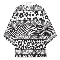 Nigeria Traditional Coral Bead Attire Kimono African Tribal Element Wild Animal Skins