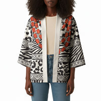 Nigeria Traditional Coral Bead Attire Kimono African Tribal Element Wild Animal Skins
