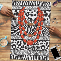 Nigeria Traditional Coral Bead Attire Puzzle African Tribal Element Wild Animal Skins
