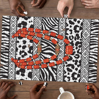 Nigeria Traditional Coral Bead Attire Puzzle African Tribal Element Wild Animal Skins