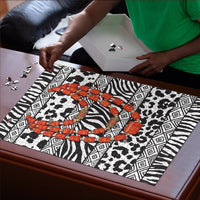Nigeria Traditional Coral Bead Attire Puzzle African Tribal Element Wild Animal Skins