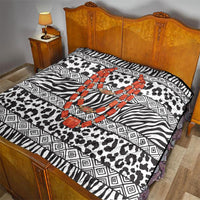 Nigeria Traditional Coral Bead Attire Quilt African Tribal Element Wild Animal Skins
