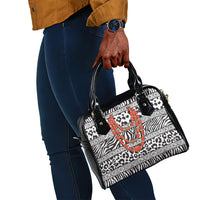 Nigeria Traditional Coral Bead Attire Shoulder Handbag African Tribal Element Wild Animal Skins