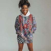 Nigeria Traditional Coral Bead Attire Hoodie Dress Tribal African Style
