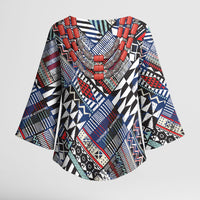 Nigeria Traditional Coral Bead Attire Kimono Sleeve Blouse Tribal African Style
