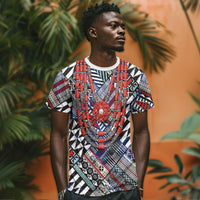 Nigeria Traditional Coral Bead Attire T shirt Tribal African Style