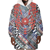 Nigeria Traditional Coral Bead Attire Wearable Blanket Hoodie Tribal African Style