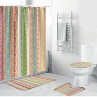 Nigerian Aso Oke African Ethnic Stripes Bathroom Set