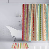 Nigerian Aso Oke African Ethnic Stripes Bathroom Set
