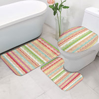 Nigerian Aso Oke African Ethnic Stripes Bathroom Set