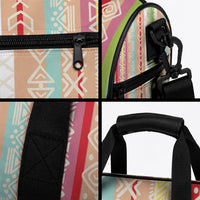 Nigerian Aso Oke African Ethnic Stripes Duffle Bag