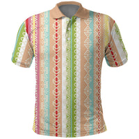Nigerian Aso Oke African Ethnic Stripes Polo Shirt