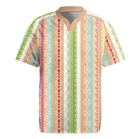 Nigerian Aso Oke African Ethnic Stripes Rugby Jersey